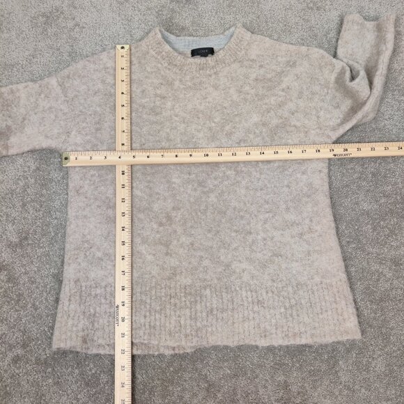 J. Crew Women's Knit Sweater Sz Small Alpaca Wool Beige Minimalist Simple Daily - Picture 5 of 8